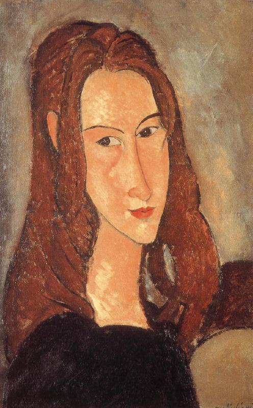 Amedeo Modigliani Portrait of Jeanne Hebuterne-Head in profile oil painting image